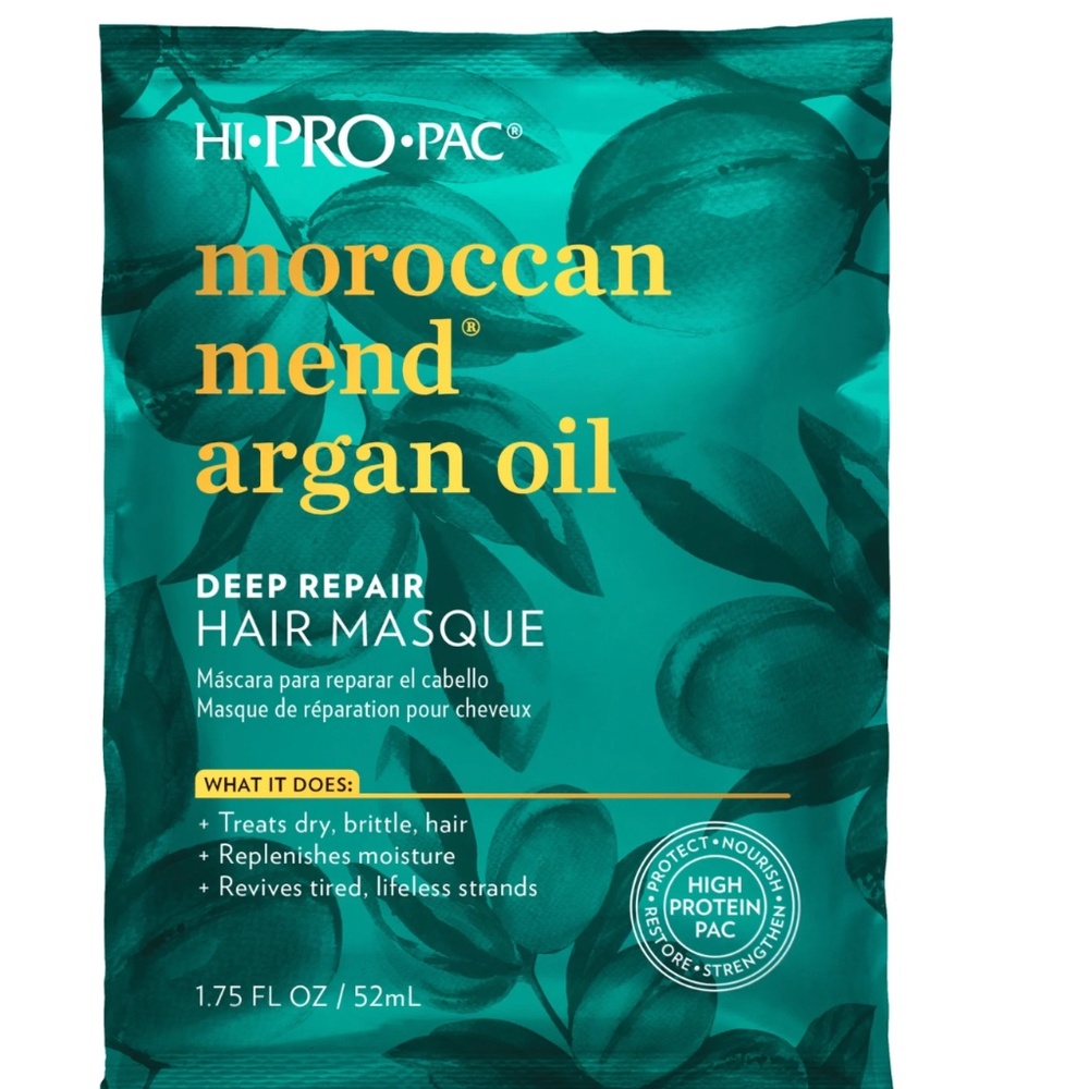 🎁Hi-Pro-Pac Moroccan Mend Argan Oil Deep Repair Hair Mask Moisturize, 1.7 fl oz